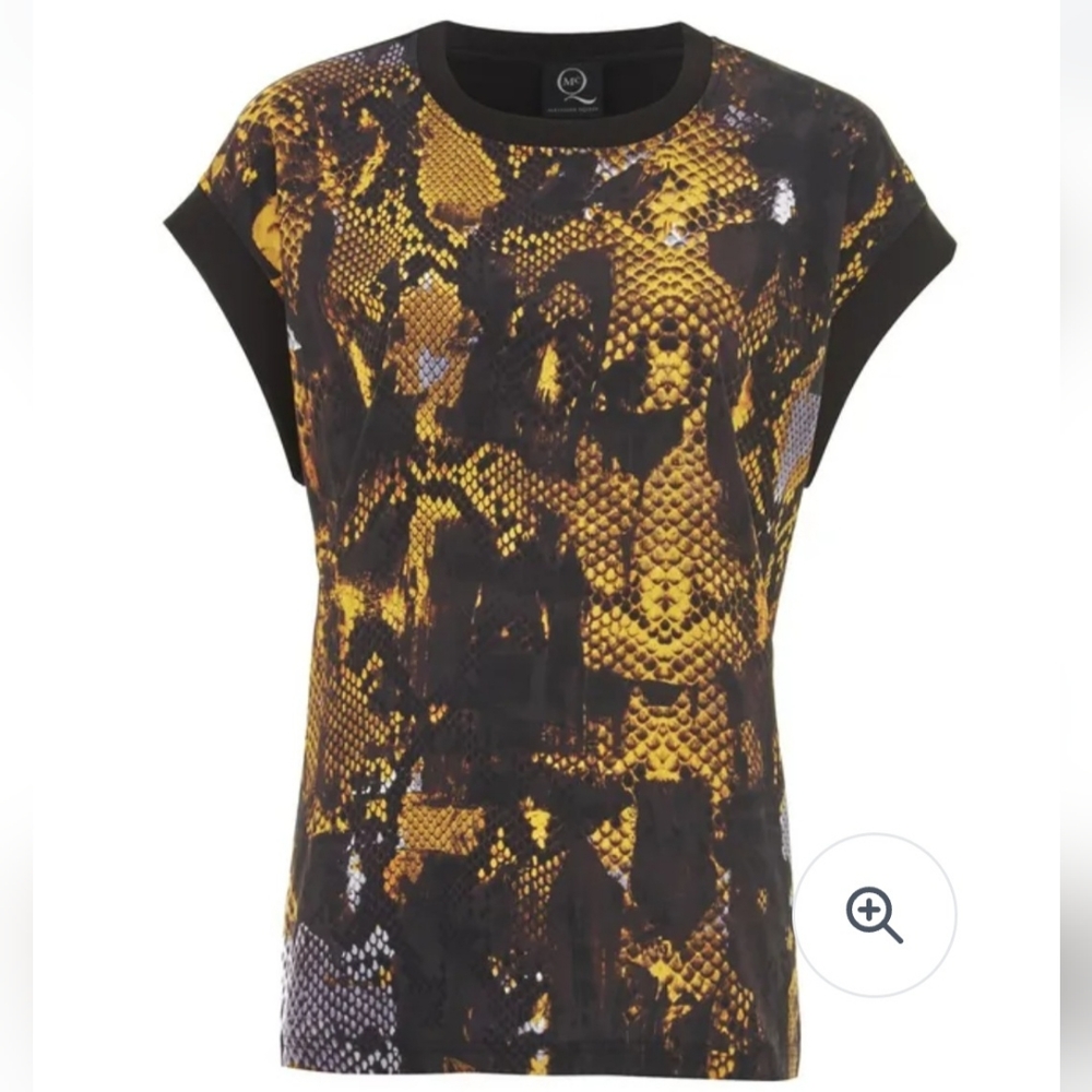 Alexander McQueen snakeskin print top